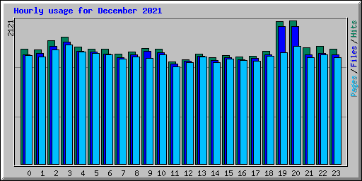 Hourly usage for December 2021